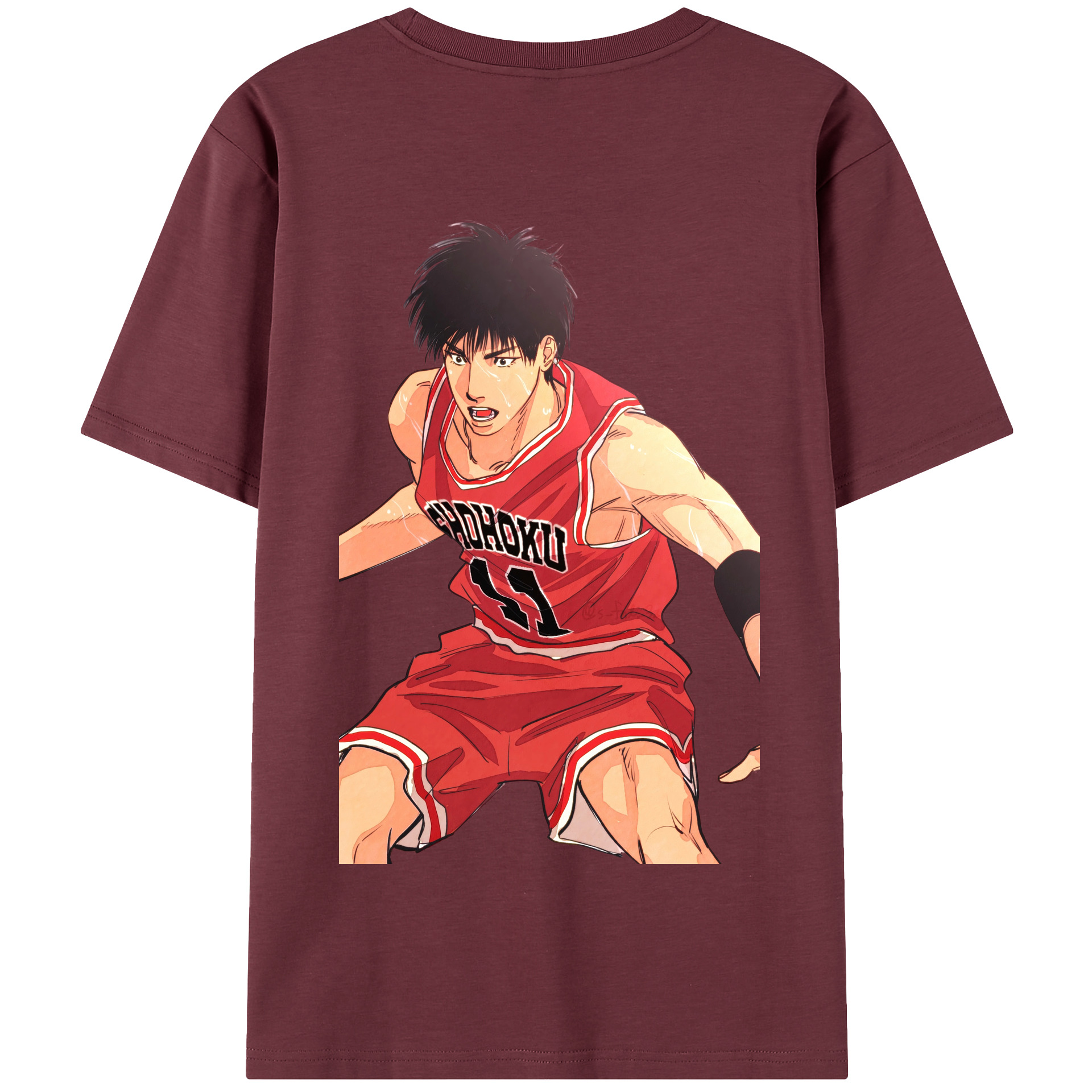 SLAM DUNK／スラムダンク 綿100％半袖Tシャツ（背面プリント）